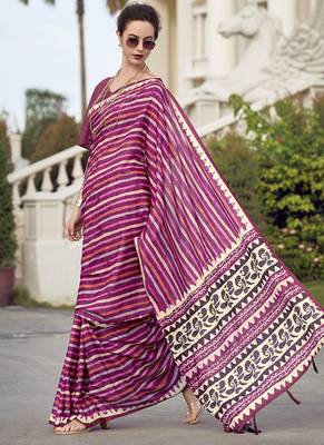 Multicolor pure mal mal silk saree 2