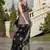 Black pure mal mal silk saree