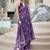 Purple pure mal mal silk saree