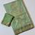 Light Green  Color Silver Golden Jari Jaqurad Weaving Work  Georgette Saree 