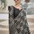Black pure mal mal silk saree
