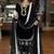 Black cotton sequins salwar kamees
