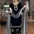 Black cotton sequins salwar kamees