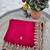 Rani Pink Color  Sequins with Jari Dori Embroidery work  Satin Silk Saree