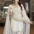 White cotton sequins salwar kamees