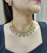 Antique gold plated necklace set
