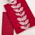Red block print soft pure cotton saree with blouse.