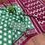 Light green ikkat print soft pure cotton saree with blouse.