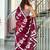 Maroon floral print soft pure cotton saree with blouse.