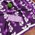 Purple floral print soft pure cotton saree with blouse.