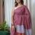 Maroon polka dot print soft pure cotton saree with blouse.