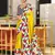Yellow floral print mulmul cotton saree with blouse.