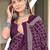 Purple floral, bandhani print mulmul cotton saree with blouse.