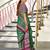 Green bandhani print mulmul cotton saree with blouse.