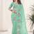 Sea Green Color Thread Work Silk Saree