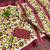 Maroon ikkat print mulmul cotton saree with blouse.
