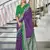 Purple floral print mulmul cotton saree with blouse.
