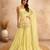 Yellow faux georgette  sharara salwar suit collection un stitched