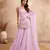 Pink faux georgette  sharara salwar suit collection un stitched