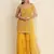 Yellow faux georgette  sharara salwar suit collection un stitched