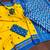 Yellow ikkat print mulmul cotton saree with blouse.
