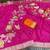 Pink Color Meenakari Big Butterfly Figure Flower Work Viscos Khaddi Sarere