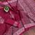 Wine batik print mulmul cotton saree with blouse.