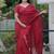 Maroon Color Malti Thread & Sequence Embroidery work Net Saree