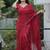 Maroon Color Malti Thread & Sequence Embroidery work Net Saree