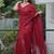 Maroon Color Malti Thread & Sequence Embroidery work Net Saree