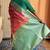 Gajari silk banarasi woven saree with unstitched blouse piece