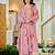 Dusty pink floral printed chanderi kurta pant set with matching dupatta