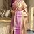 Purple silk banarasi saree with unstitched blouse piece