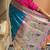 Blue silk paithani saree with unstitched blouse piece