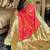 Gajari silk paithani saree with unstitched blouse piece