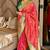 Gajari silk paithani saree with unstitched blouse piece