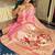 Pink silk paithani saree with unstitched blouse piece