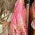 Pink silk paithani saree with unstitched blouse piece