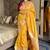 Yellow silk paithani saree with unstitched blouse piece
