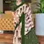 Dark green ikkat, block print soft pure cotton saree with blouse.