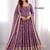 Light purple georgette party wear embroidery suit set