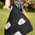 Black floral print soft pure cotton saree with blouse.