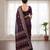 Wine sambalpuri, ikkat soft pure cotton saree with blouse.