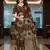 Brown ajrakh bandhej handblock print  mulmul cotton saree with blouse.