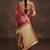 Maroon kalamkari print mulmul cotton saree with blouse.