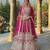 DESIGNER RANI PINK NET FABRIC WEDDING BRIDAL LEHENGA CHOLI SEMI STITCHED