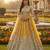 DESIGNER YELLOW NET FABRIC WEDDING BRIDAL LEHENGA CHOLI SEMI STITCHED
