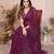 Pure Georgette Saree With Heavy Embroidered Blouse