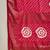 Rani georgette bandhni saree with unstitched blouse piece