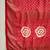 Red georgette bandhni saree with unstitched blouse piece